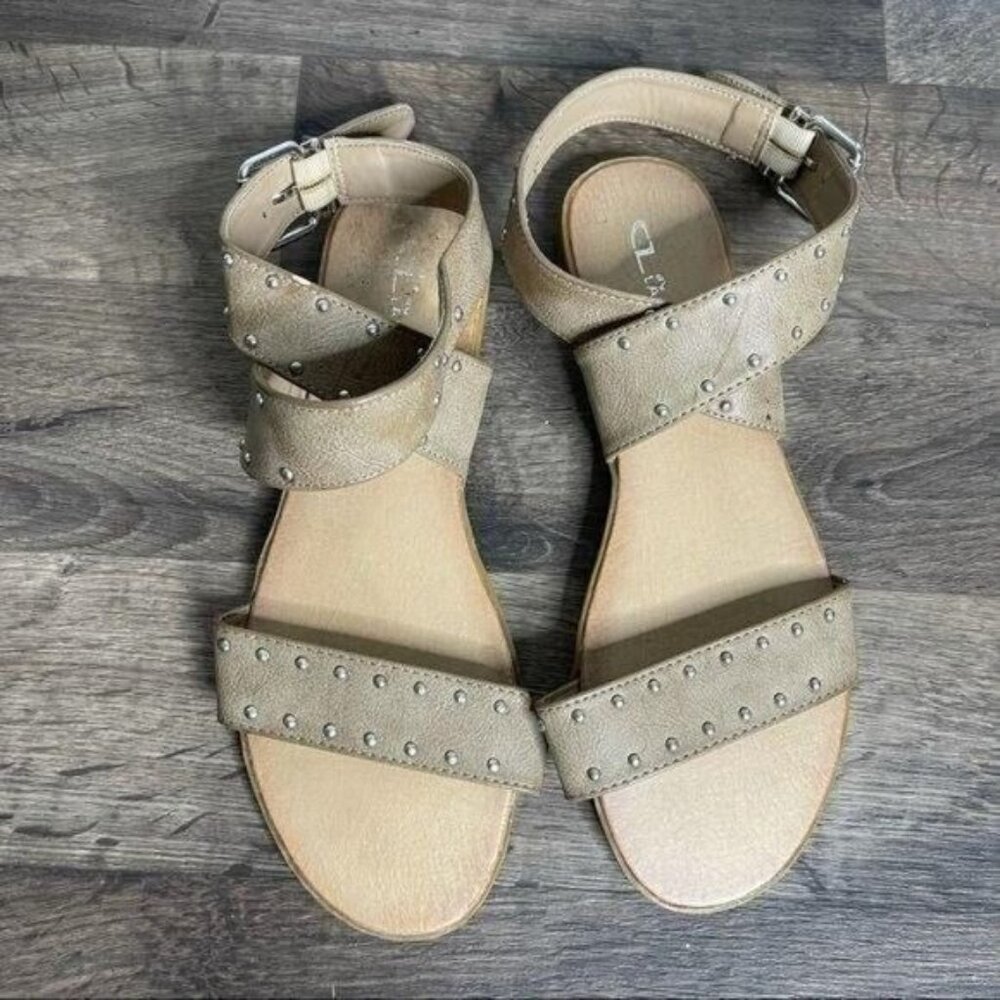 CL By Laundry Studded Wrap Ankle Sandals Size 9 Chinese Laundry